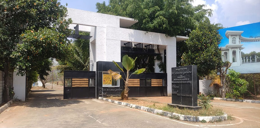 Sri Krishna Gardens Main Driveway - Wide Internal Roads for Easy Mobility