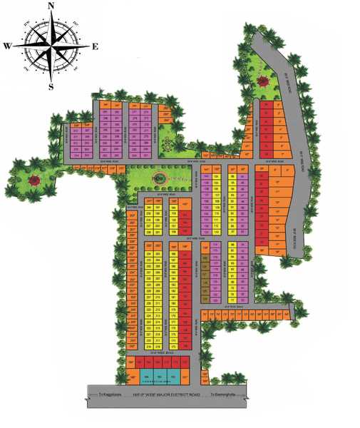 Sri Krishna Gardens Master Plan - SLV Housing Development Corporation