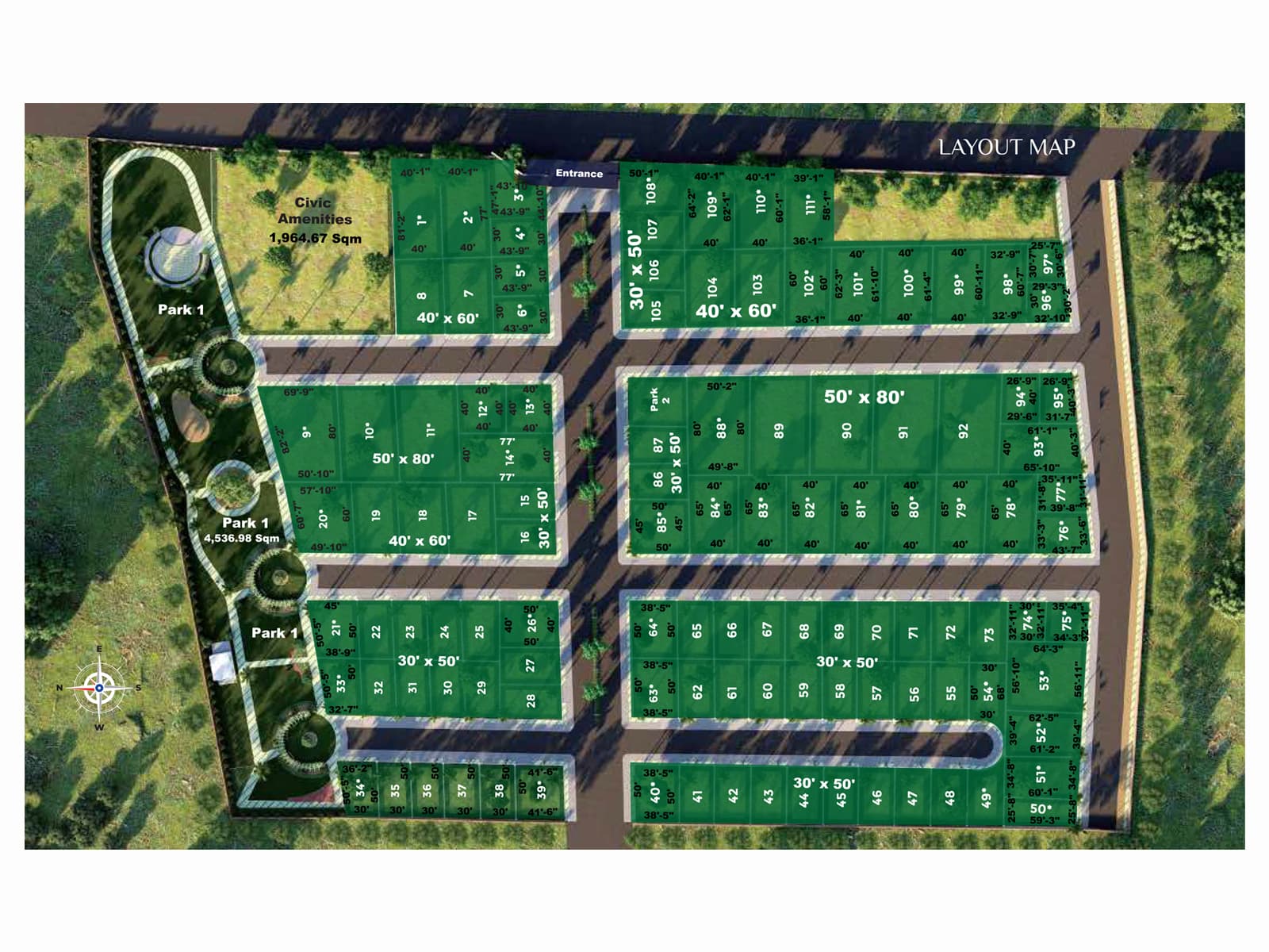 Master Plan of Sri Radhakrishna Gardens - SLV Housing Development Corporation